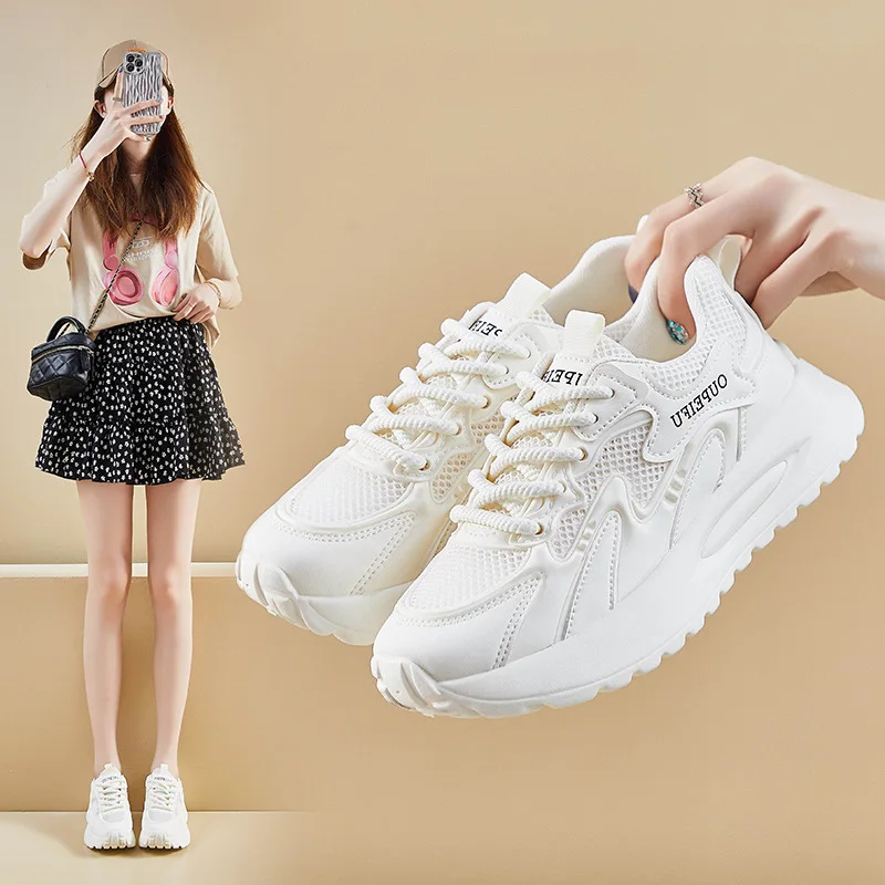 Women's Casual sneakers Shoes 2025 New Arrival Old Dad Shoes Summer Student Running Athletic Leisure Shoes Mesh Breathable
Women's Casual sneakers Shoes 2025 New Arrival Old Dad Shoes Summer Student Running Athletic Leisure Shoes Mesh Breathable