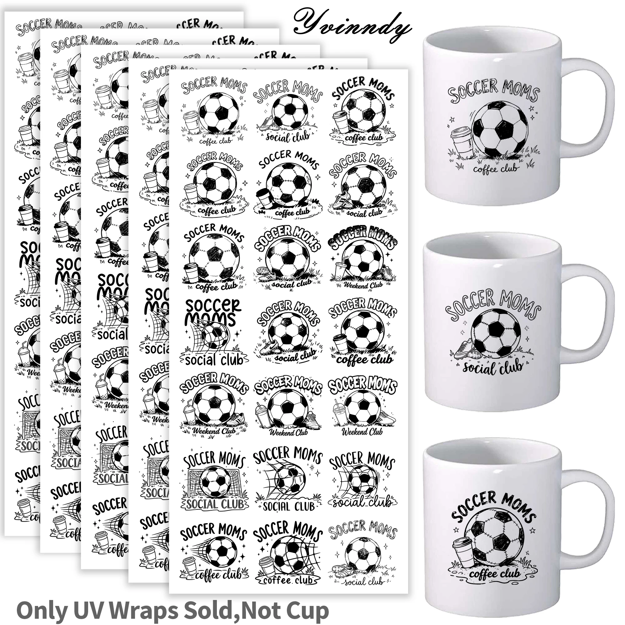 105Pcs/Set soccer mom UV DTF Transfer Sticker DIY Craft Kits with Crystal Label 16oz Glass Jars Wrap Stickers
105Pcs/Set soccer mom UV DTF Transfer Sticker DIY Craft Kits with Crystal Label 16oz Glass Jars Wrap Stickers
