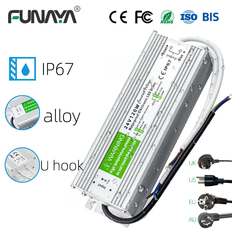 IP67 Industrial LED Waterproof Power Supply AC90~240 To 12V 24V 10~400W Power Supply Outdoor Engineering Lighting Adapter
IP67 Industrial LED Waterproof Power Supply AC90~240 To 12V 24V 10~400W Power Supply Outdoor Engineering Lighting Adapter