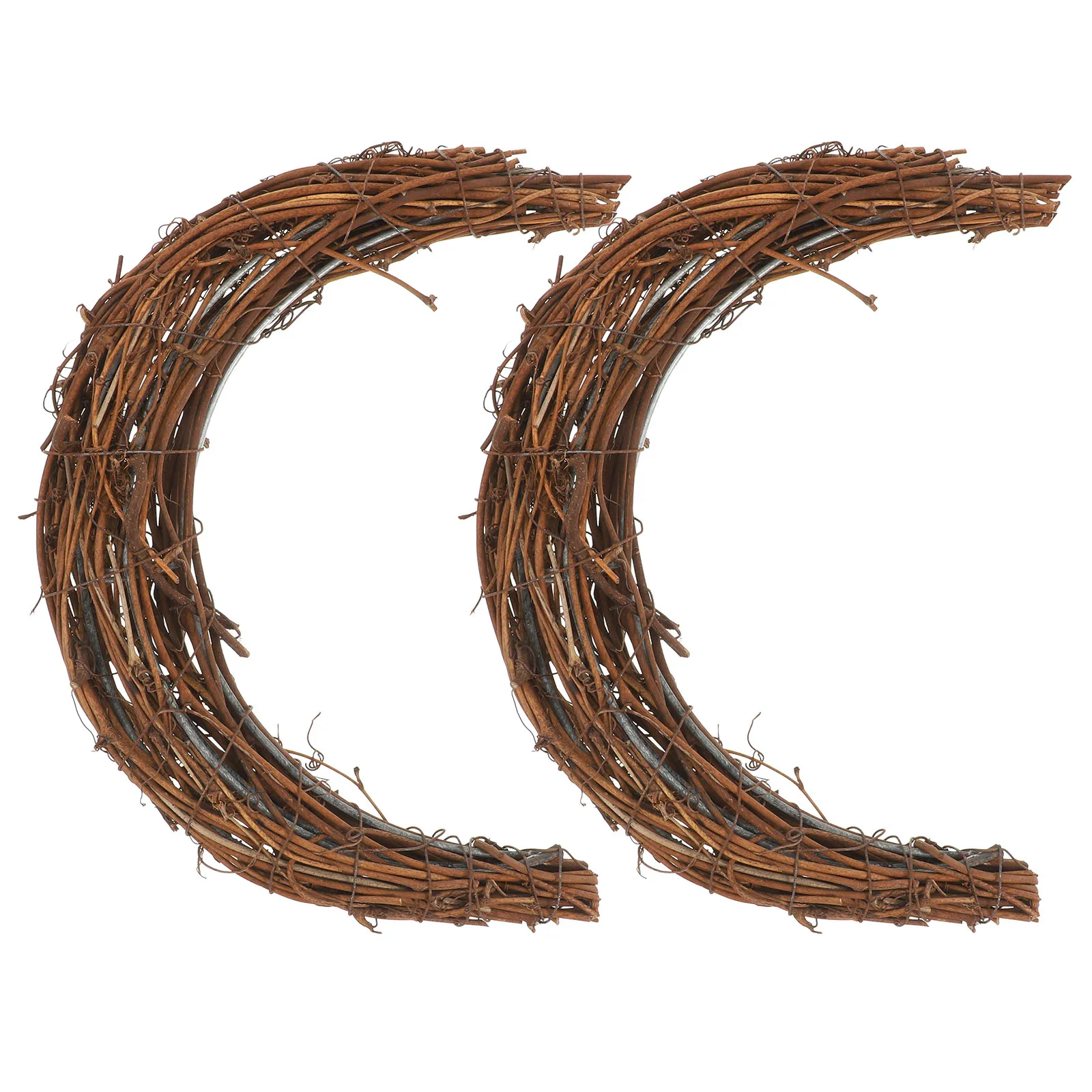 2pcs Rattan Wreath Garland Floral Moon Ring Vine Circle Home Decor 20cm Natural Handmade Frame Rustic Style Festival Holiday
2pcs Rattan Wreath Garland Floral Moon Ring Vine Circle Home Decor 20cm Natural Handmade Frame Rustic Style Festival Holiday