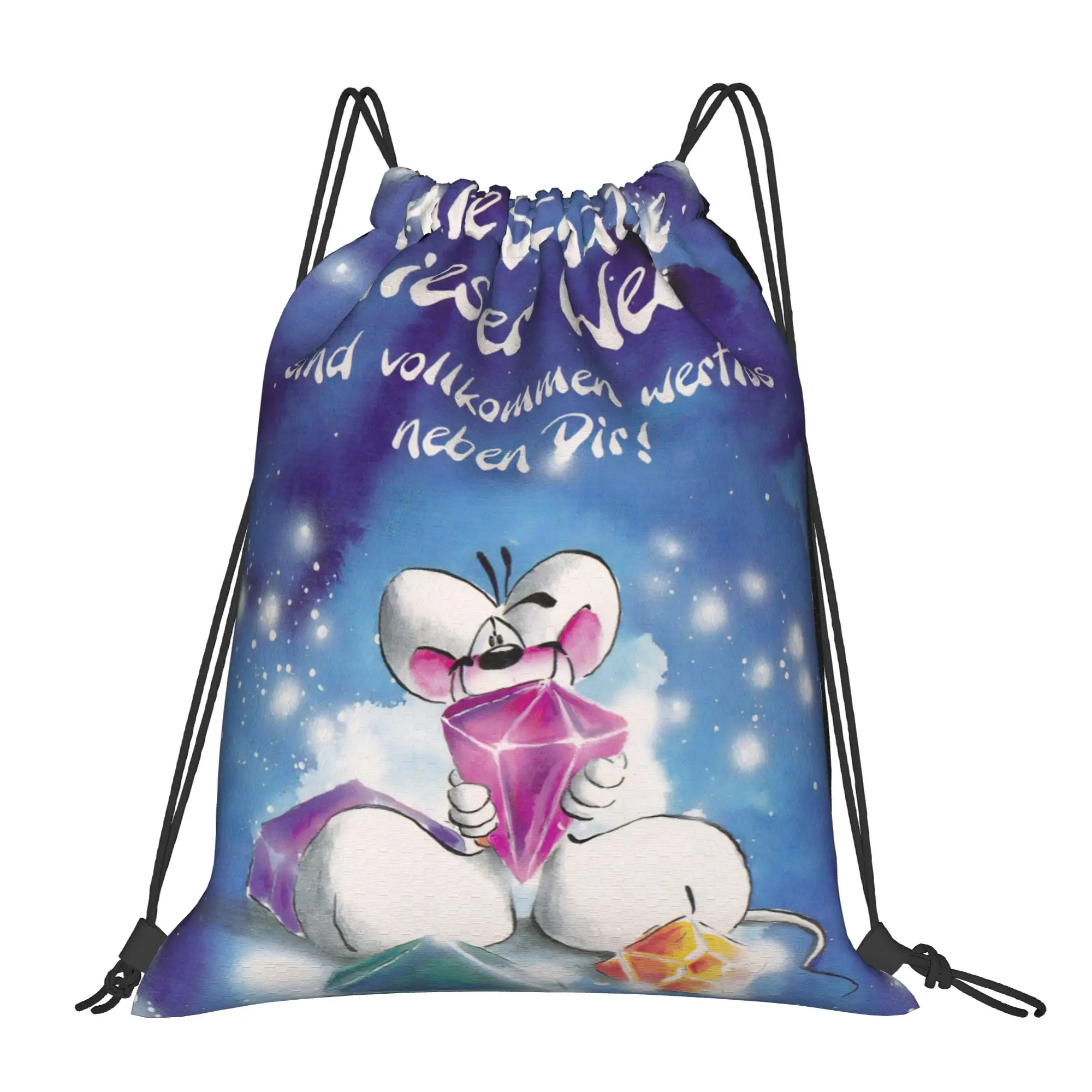 Cartoon D-Diddl Rat Cute Drawstring Backpack Gym Sports Sackpack Water Resistant String Bag for Cycling
Cartoon D-Diddl Rat Cute Drawstring Backpack Gym Sports Sackpack Water Resistant String Bag for Cycling
