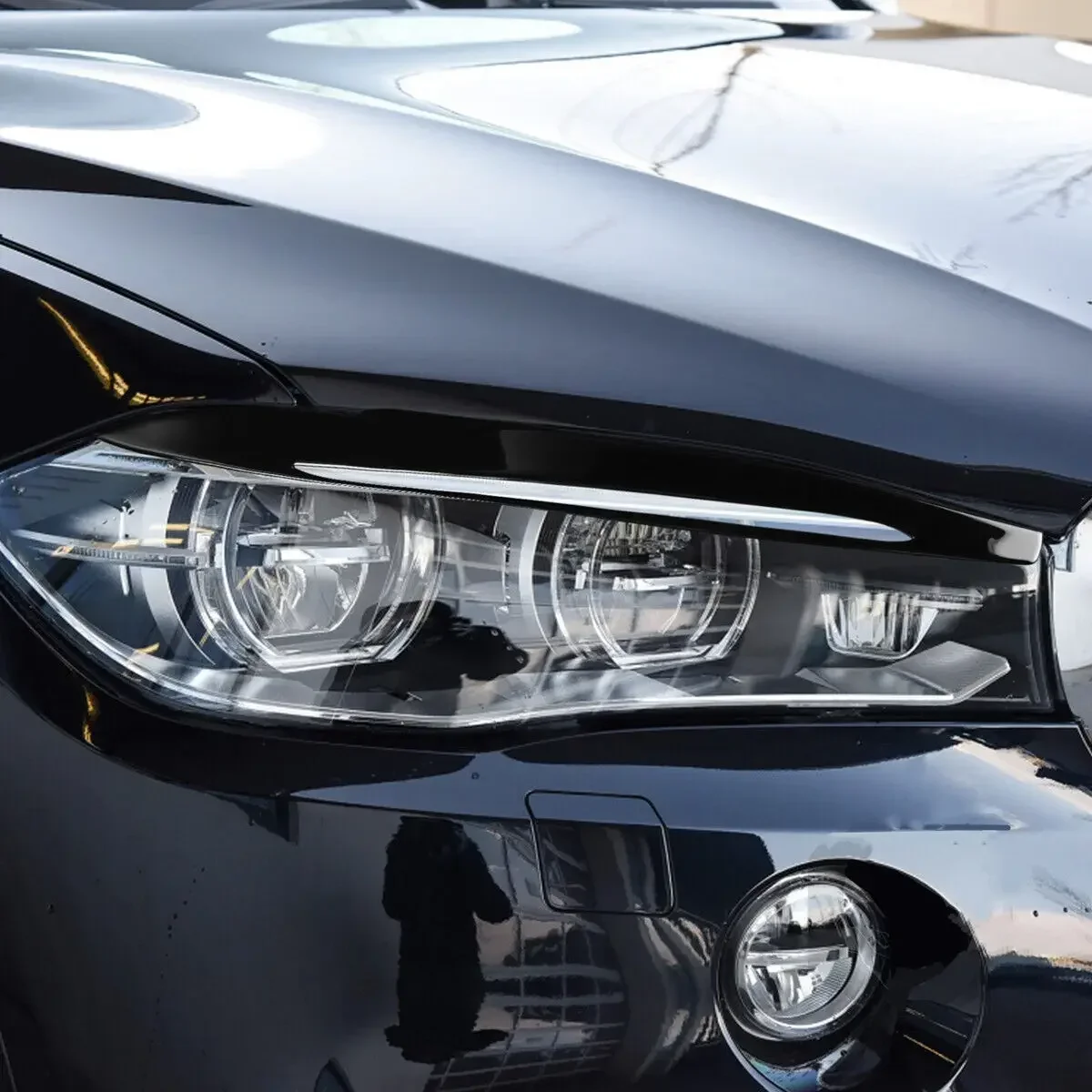 For BMW X5 F15 X6 F16 2014 2015 2016 2017 2018 Car Front Headlight Eyebrow Eyelid Trim Cover Car Sticker Black / Carbon Look
For BMW X5 F15 X6 F16 2014 2015 2016 2017 2018 Car Front Headlight Eyebrow Eyelid Trim Cover Car Sticker Black / Carbon Look