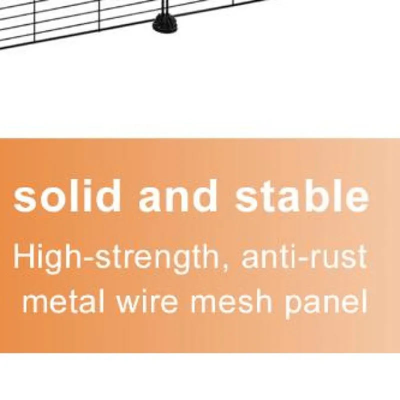 Metal Rabbit Cage 57.09x29.53x29.53in Small Animal Playpen Portable Metal Fence for Guinea Pigs/Bunny/Hedgehogs/Chickens
Metal Rabbit Cage 57.09x29.53x29.53in Small Animal Playpen Portable Metal Fence for Guinea Pigs/Bunny/Hedgehogs/Chickens