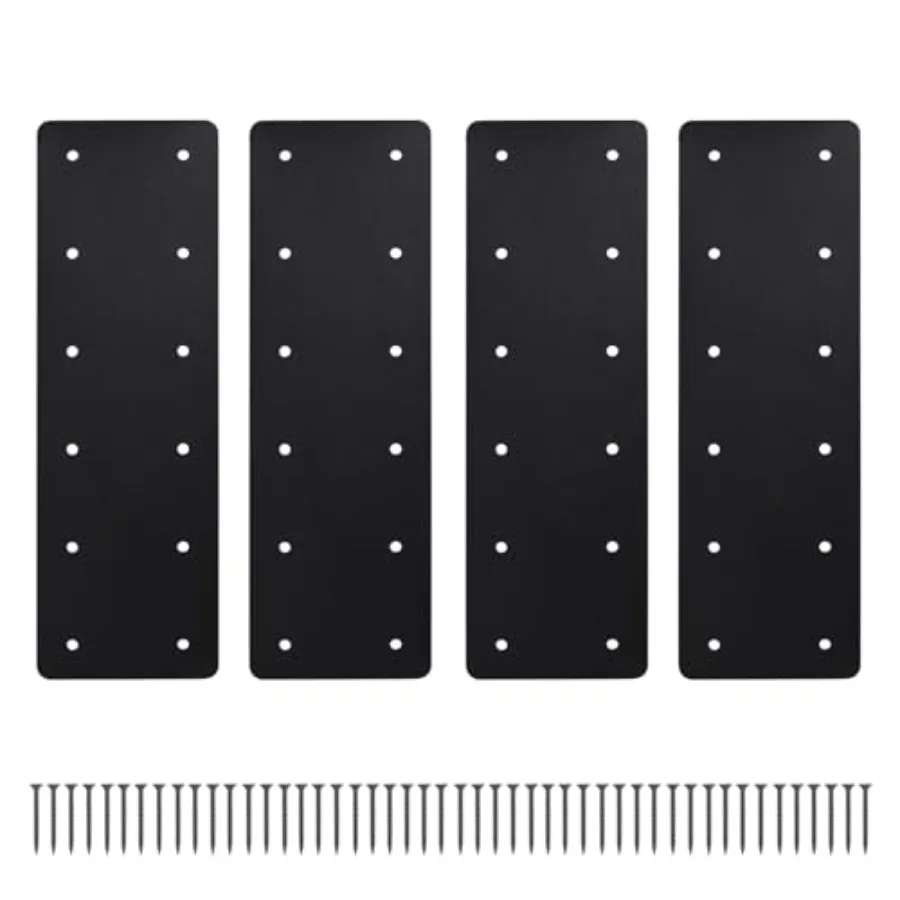 Straight Steel Plate 4PCS15.7x5 Heavy Duty Flat Mending Plate with Powder Coated Pergola Brackets Truss Bracket Post to Beam Co
Straight Steel Plate 4PCS15.7x5 Heavy Duty Flat Mending Plate with Powder Coated Pergola Brackets Truss Bracket Post to Beam Co