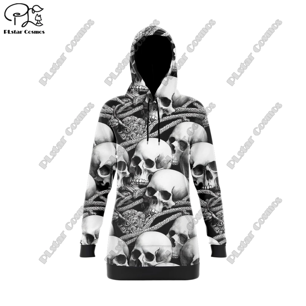 PLstar Cosmos 3d Printing Latest Skull Dark Art Hoodie Dress Harajuku Street Long Sleeve Unique Women's Dress
PLstar Cosmos 3d Printing Latest Skull Dark Art Hoodie Dress Harajuku Street Long Sleeve Unique Women's Dress