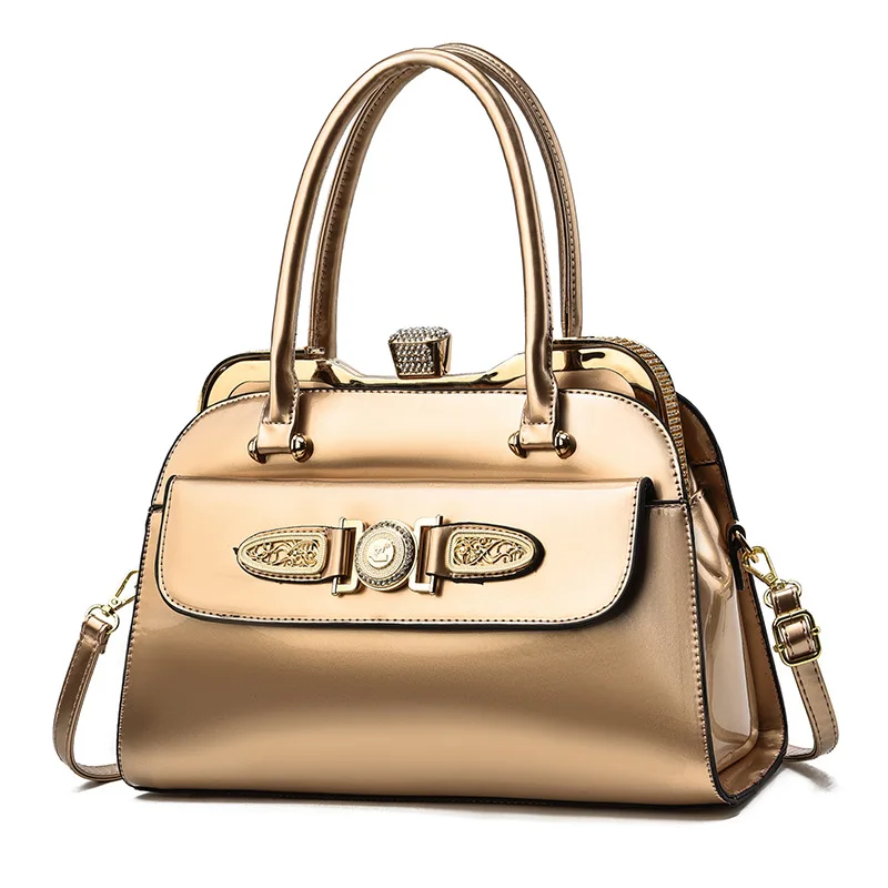 Новые модные дизайнерские женские сумки, европейские дизайнерские женские сумки из лакированной кожи, женские брендовые роскошные сумки через плечо для девушек