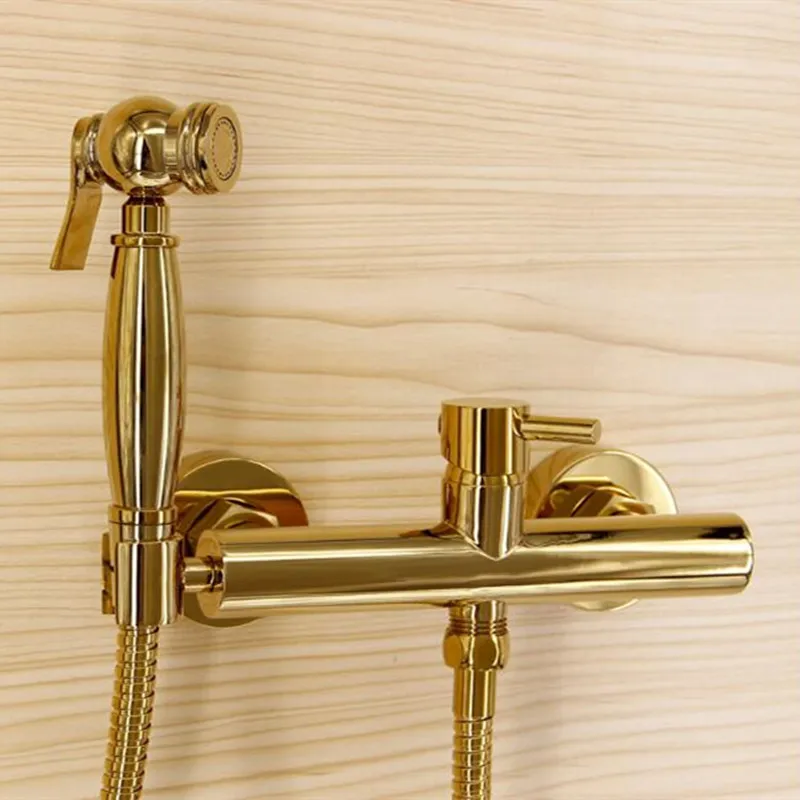 Fashion High Quality Total Brass Gold Bathroom Bidet Faucet Set Toilet Gun Set Luxury Modern Bathroom Shower Faucet Set
Fashion High Quality Total Brass Gold Bathroom Bidet Faucet Set Toilet Gun Set Luxury Modern Bathroom Shower Faucet Set