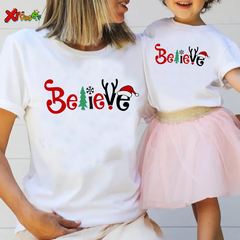 Matching Family Christmas Shirt Funny Party Shirt Kids Family Look believe Santa Claus Matching Clothes Couple Matching Outfits
Matching Family Christmas Shirt Funny Party Shirt Kids Family Look believe Santa Claus Matching Clothes Couple Matching Outfits