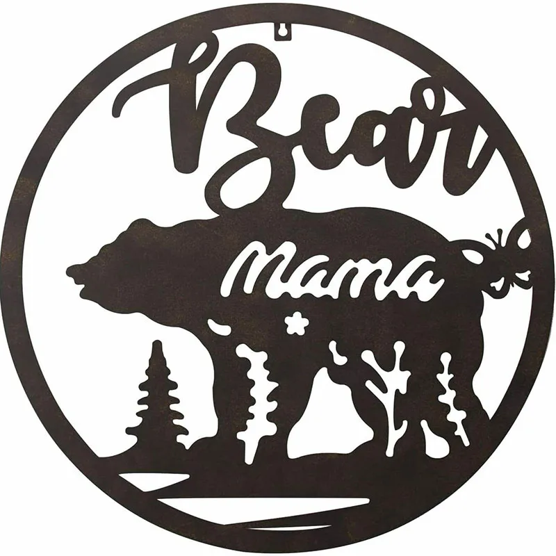 Metal Mama Bear Wall Art in Forest Wall Sticker Hanging for Living Room Large For Home Room And Art Living Room/Home Decoration
Metal Mama Bear Wall Art in Forest Wall Sticker Hanging for Living Room Large For Home Room And Art Living Room/Home Decoration