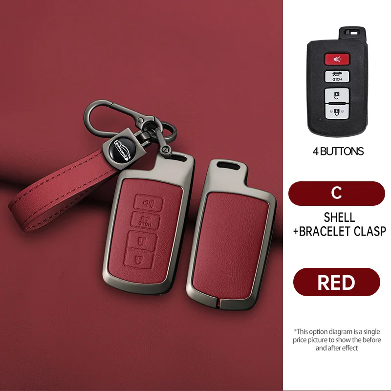 Car Zinc Alloy Leather Key Case Cover Holder Chain For Toyota Avalon Aqua RAV4 Highlander Land Cruiser Camry Prado Corolla Prius
Car Zinc Alloy Leather Key Case Cover Holder Chain For Toyota Avalon Aqua RAV4 Highlander Land Cruiser Camry Prado Corolla Prius
