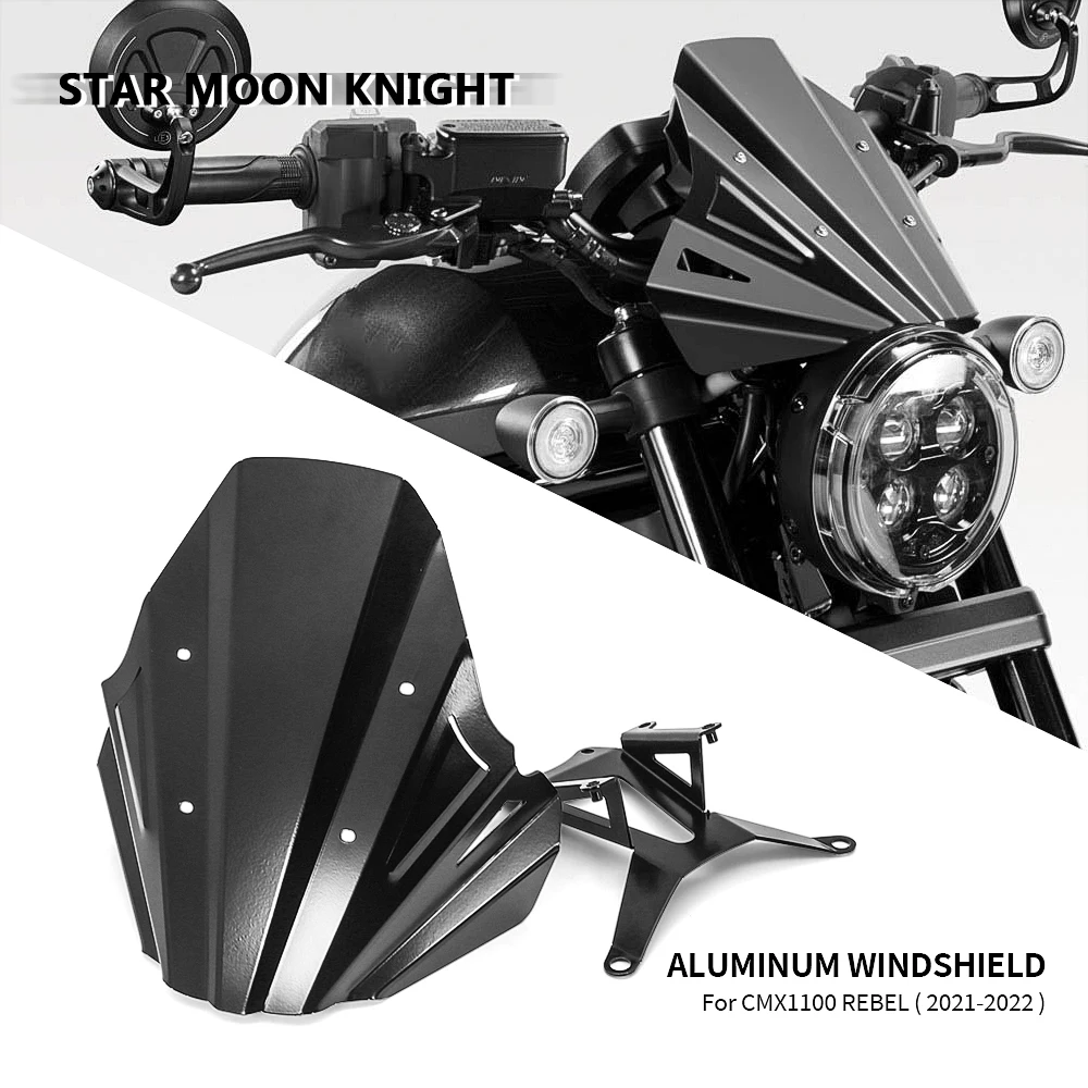 Motorcycle Accessories Windshield Windscreen For HONDA CMX1100 REBEL 2021 2022- Aluminum Wind Shield Deflectore CMX 1100
Motorcycle Accessories Windshield Windscreen For HONDA CMX1100 REBEL 2021 2022- Aluminum Wind Shield Deflectore CMX 1100