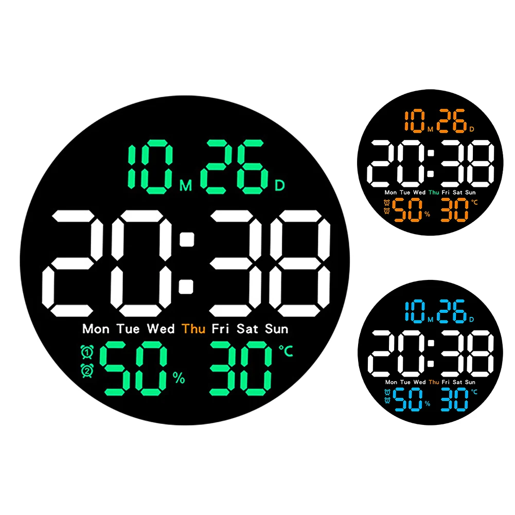 LED Wall Clock With Remote Control Auto Dimming 10 Level Brightness Digital Alarm Clock For Home Farmhouse Office
LED Wall Clock With Remote Control Auto Dimming 10 Level Brightness Digital Alarm Clock For Home Farmhouse Office