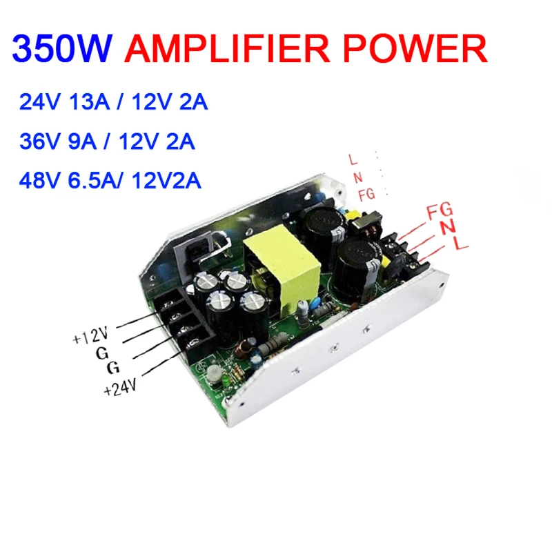 Digital Power Amplifier Dual Switching Power Supply 350W AC 110V 220V TO 24V 13A 12V 36V 9A 12V 48V 6.5A Switch Power
Digital Power Amplifier Dual Switching Power Supply 350W AC 110V 220V TO 24V 13A 12V 36V 9A 12V 48V 6.5A Switch Power