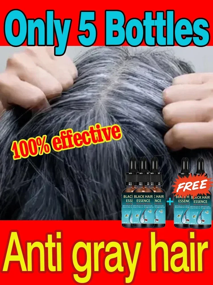 Anti-grey Hair Essence Serum Treatment Restore Natural Color and Restore Healthy White To Black Hair Dye Black Hair
Anti-grey Hair Essence Serum Treatment Restore Natural Color and Restore Healthy White To Black Hair Dye Black Hair