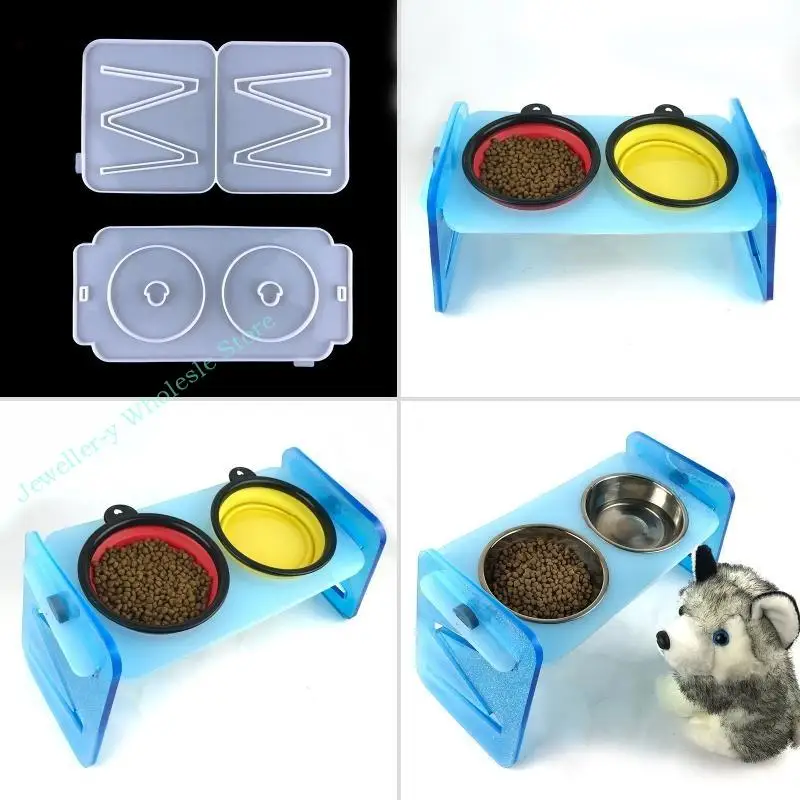 R7UF Small Dog Silicone Mold Water Bowl Stand Feeder Mold Set for Cats and Puppy
R7UF Small Dog Silicone Mold Water Bowl Stand Feeder Mold Set for Cats and Puppy