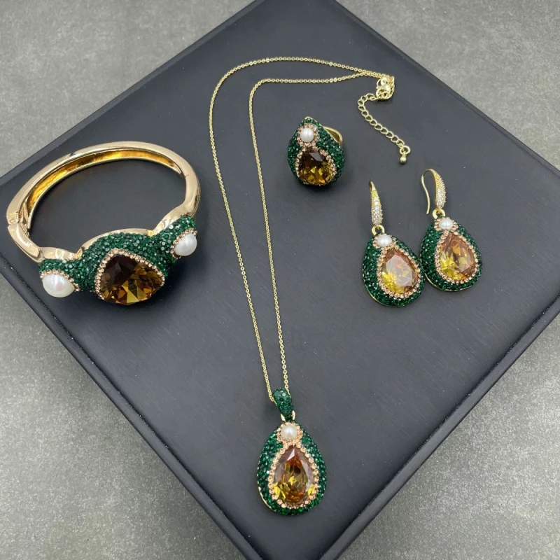 Women's Natural Sudan Light Colored Stone Jewelry Set - Handmade Trendy Earrings Rings Bracelets Clavicle Chains Accessory
Women's Natural Sudan Light Colored Stone Jewelry Set - Handmade Trendy Earrings Rings Bracelets Clavicle Chains Accessory