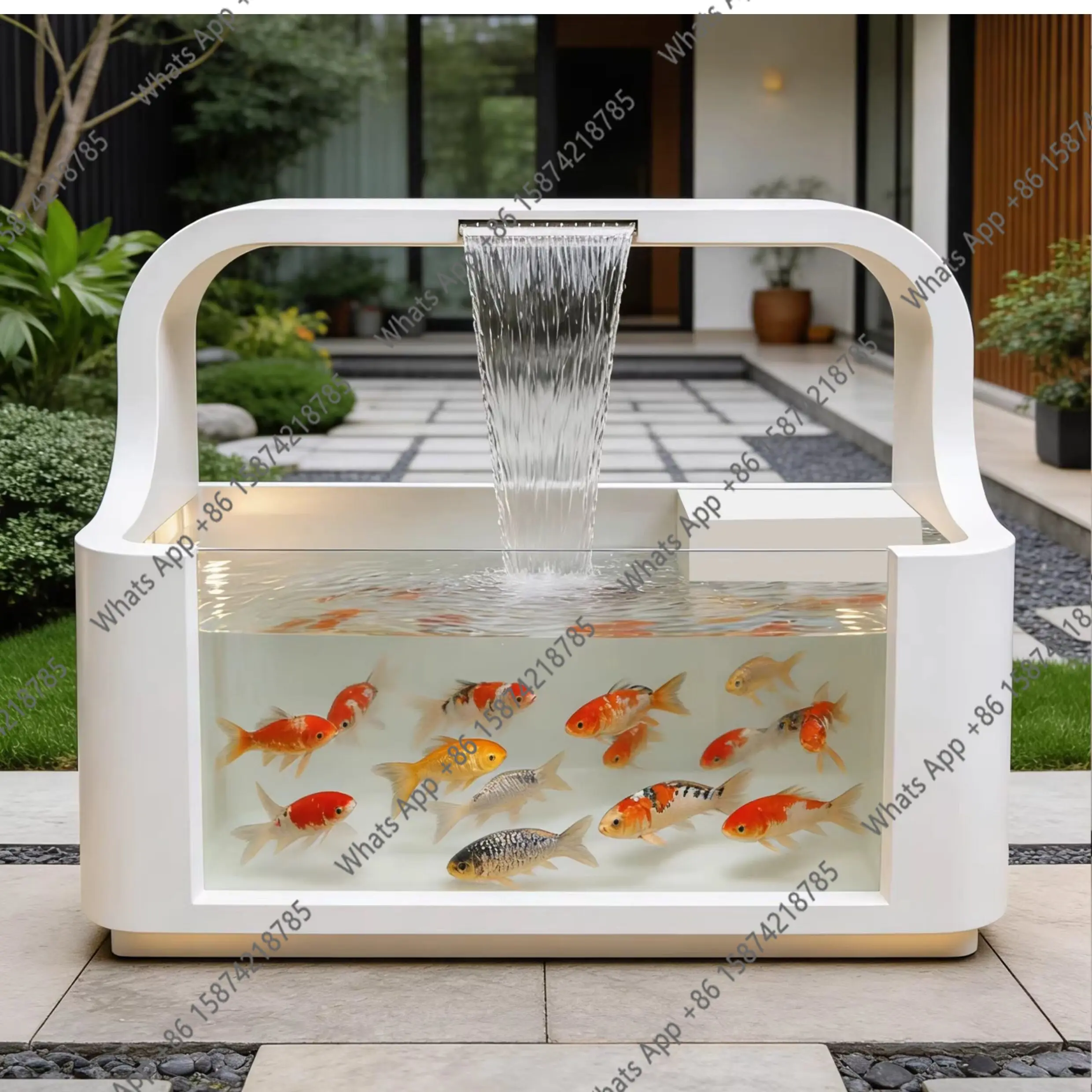 Stainless steel water feature pool villa courtyard circulation filter flowing water ornament outdoor waterfall landscape fish
Stainless steel water feature pool villa courtyard circulation filter flowing water ornament outdoor waterfall landscape fish