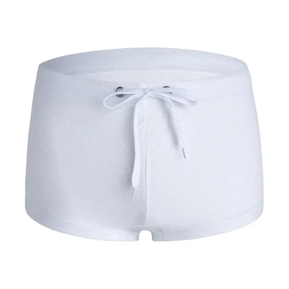 Men Swimming Trunks Men's Low-rise Solid Color Swim Shorts with Waist Tie Stretch Beach Trunks Breathable Surfwear for Sports
Men Swimming Trunks Men's Low-rise Solid Color Swim Shorts with Waist Tie Stretch Beach Trunks Breathable Surfwear for Sports