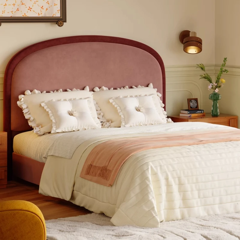 Bedroom French Cloth Bed Small Pink Double Big Modern Hotel 180X200cm Bed Adults Soft Floor Camas De Dormitorio Home Furniture
Bedroom French Cloth Bed Small Pink Double Big Modern Hotel 180X200cm Bed Adults Soft Floor Camas De Dormitorio Home Furniture