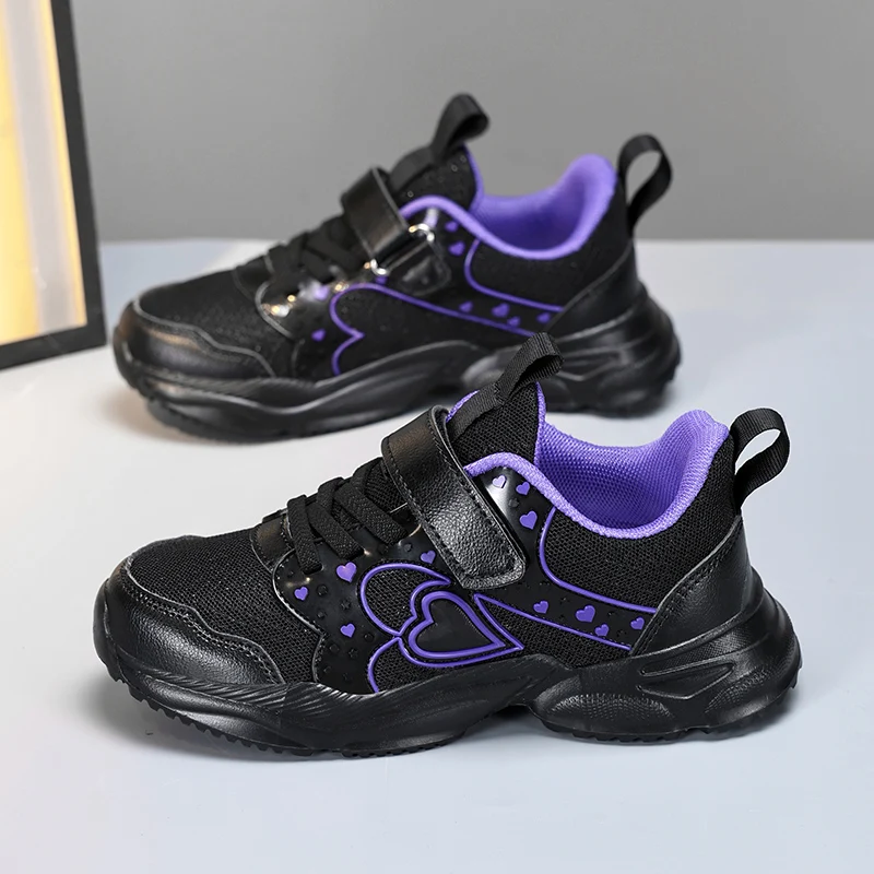 Cute Cool Girls Black Running Shoes Breathable Mesh Children's Athletic Sneakers for Student School Sports Walking Tennis Shoes
Cute Cool Girls Black Running Shoes Breathable Mesh Children's Athletic Sneakers for Student School Sports Walking Tennis Shoes