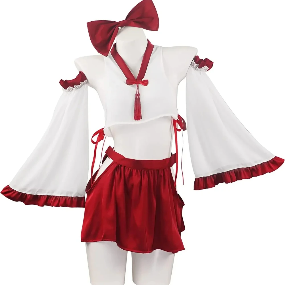 Women 2025 New Red And White Kimono Bra And Panty Set Japanese Anime Miko Cosplay Outfit, Witch Cosplay Costume dsse3
Women 2025 New Red And White Kimono Bra And Panty Set Japanese Anime Miko Cosplay Outfit, Witch Cosplay Costume dsse3