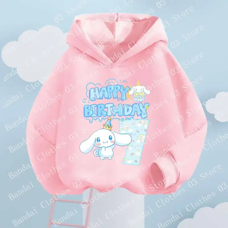 Cinnamoroll Birthday Digit 2-12 Sweatshirts Girls Clothes Kawaii Pullover Anime Cartoons Boy Kids Tops Sanrio Children Hoodies
Cinnamoroll Birthday Digit 2-12 Sweatshirts Girls Clothes Kawaii Pullover Anime Cartoons Boy Kids Tops Sanrio Children Hoodies