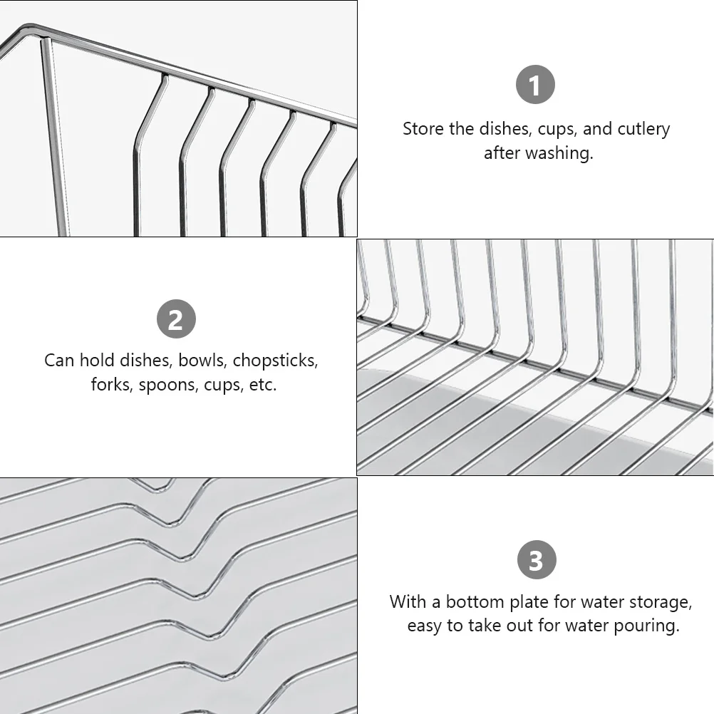 Space Saving Stainless Steel Storage Rack for Kitchen Organizes Washed Dishes Bowls Cups Forks Spoons Chopsticks Tableware
Space Saving Stainless Steel Storage Rack for Kitchen Organizes Washed Dishes Bowls Cups Forks Spoons Chopsticks Tableware