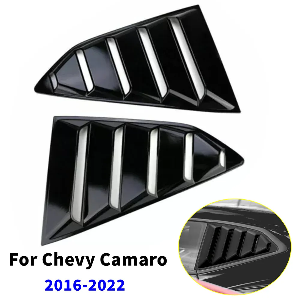 2 шт. для Chevy Camaro 2016-2022, крышка жалюзи на заднее окно автомобиля, внешняя боковая накладка вентиляционного отверстия, аксессуары
2 шт. для Chevy Camaro 2016-2022, крышка жалюзи на заднее окно автомобиля, внешняя боковая накладка вентиляционного отверстия, аксессуары