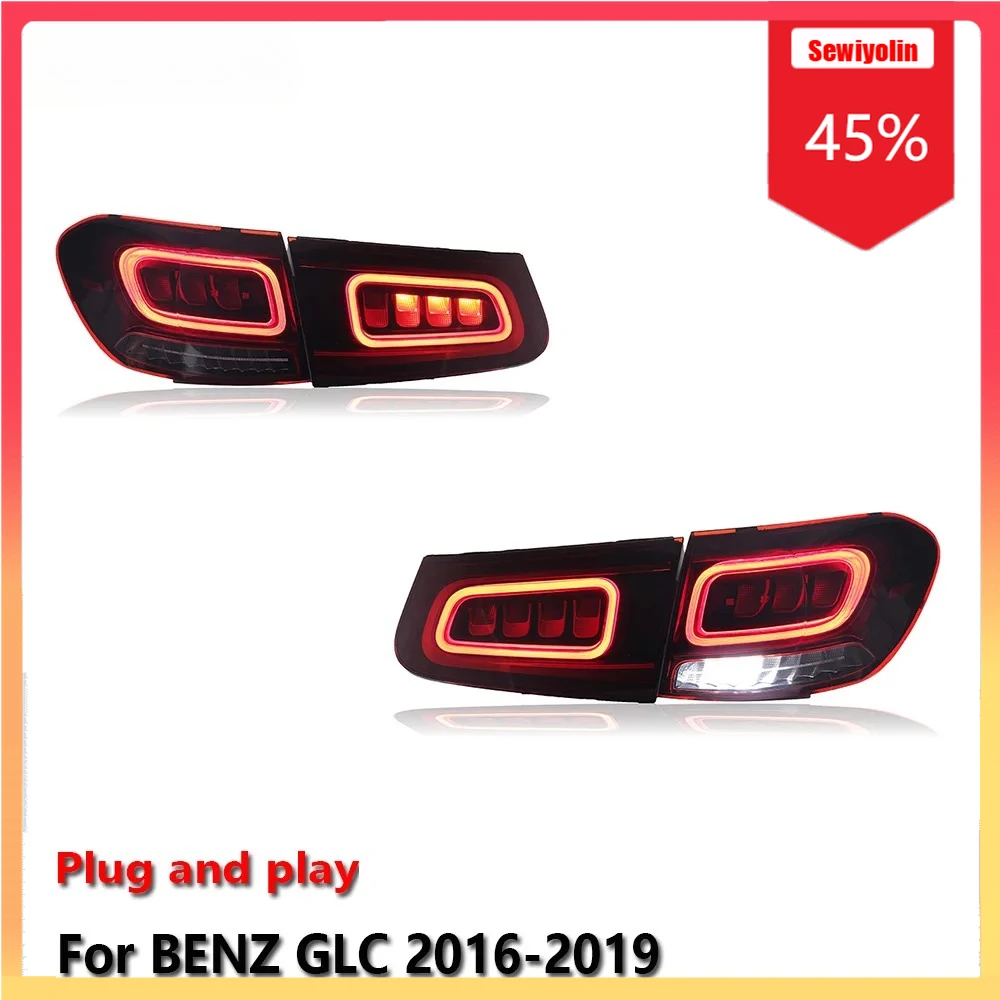 Car Lamps Tail Light Assemblies For Benz GLC 2016-2019 Auto Fog DRL Brake Turn Signal Lamp Plug and Play
Car Lamps Tail Light Assemblies For Benz GLC 2016-2019 Auto Fog DRL Brake Turn Signal Lamp Plug and Play