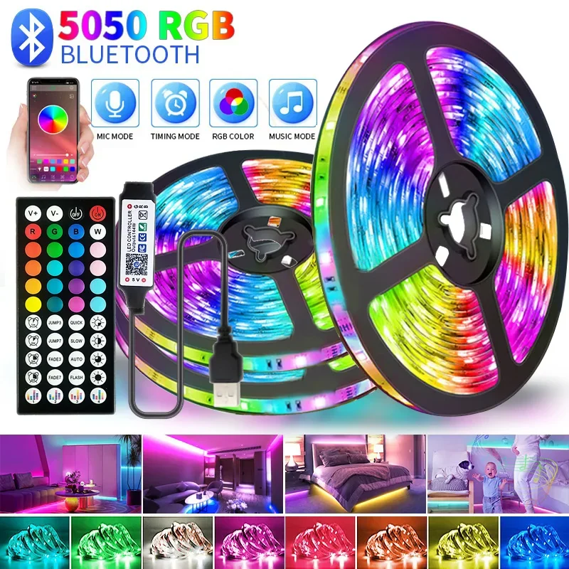 Led Tape 5V 5050 Usb Rgb Led Strip Light For Room Tv Smart Bluetooth Led Backlight 5M 10 Meter Ice String Led Wall Room Decor
Led Tape 5V 5050 Usb Rgb Led Strip Light For Room Tv Smart Bluetooth Led Backlight 5M 10 Meter Ice String Led Wall Room Decor