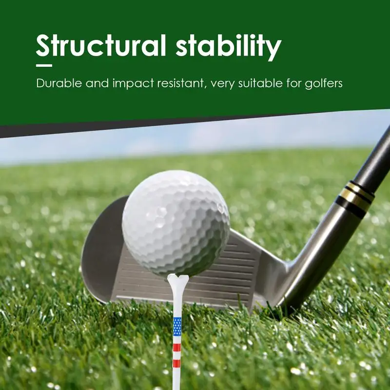 Golf Tees 50pcs Stable Tee System Sturdy Stable Professional Patriotic Low Friction Golf Tees Stars And Stripes Design For Men
Golf Tees 50pcs Stable Tee System Sturdy Stable Professional Patriotic Low Friction Golf Tees Stars And Stripes Design For Men
