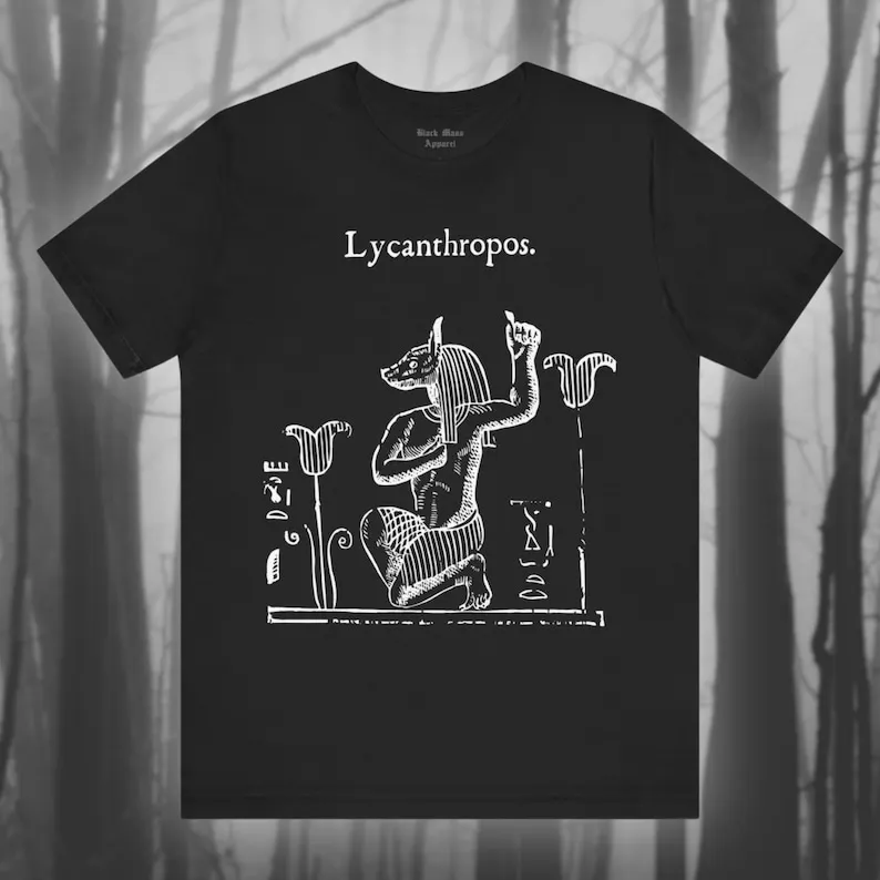 Lycanthropos, Werewolf Shirt, Lycanthrope T-shirt, Creepy Art Tshirt, Vintage Monster, Gothic Unisex Jersey Short Sleeve Tee
Lycanthropos, Werewolf Shirt, Lycanthrope T-shirt, Creepy Art Tshirt, Vintage Monster, Gothic Unisex Jersey Short Sleeve Tee