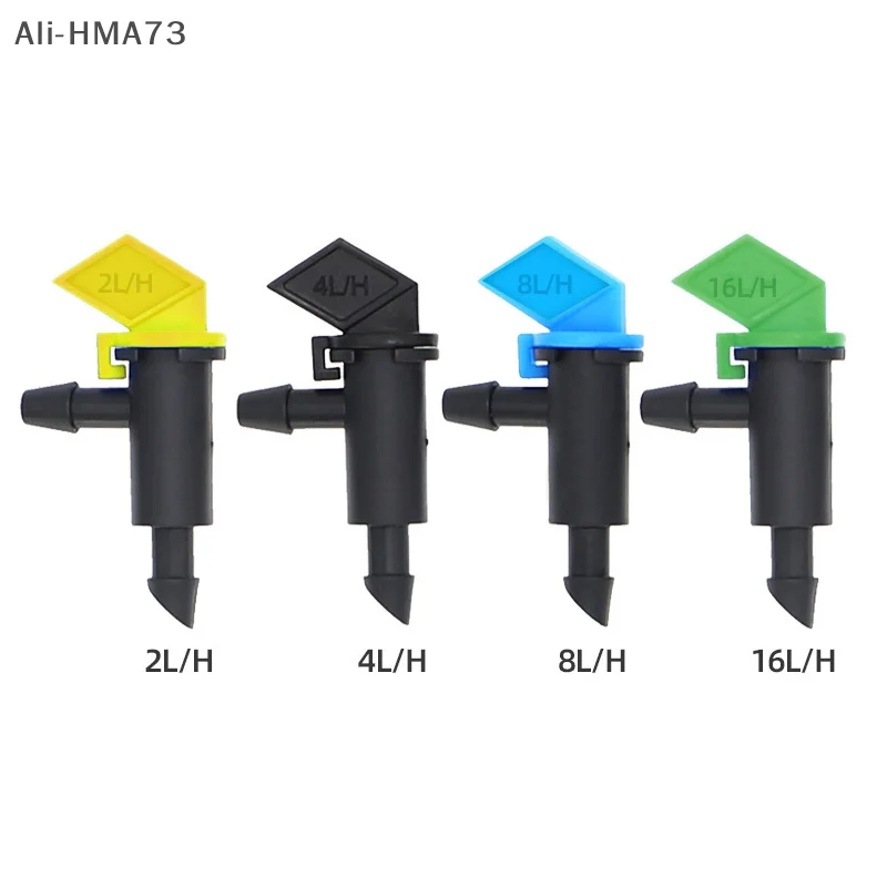 50pcs 4L/8L/16L Flag Dripper 1/4" Barbed Steady Flow Micro Drip Irrigation Emitter Garden Bonsai Plants Flower Watering Dripper
50pcs 4L/8L/16L Flag Dripper 1/4" Barbed Steady Flow Micro Drip Irrigation Emitter Garden Bonsai Plants Flower Watering Dripper