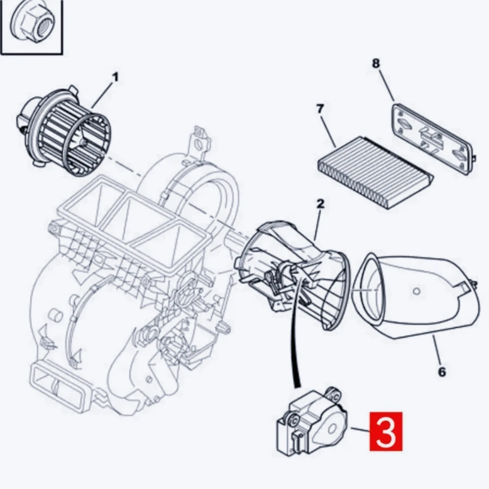 Z45-For Citroen C4 DS3 For 307CC 307SW 6447VA Car Air Conditioning Actuator Motor Radiator Replacement Part
Z45-For Citroen C4 DS3 For 307CC 307SW 6447VA Car Air Conditioning Actuator Motor Radiator Replacement Part