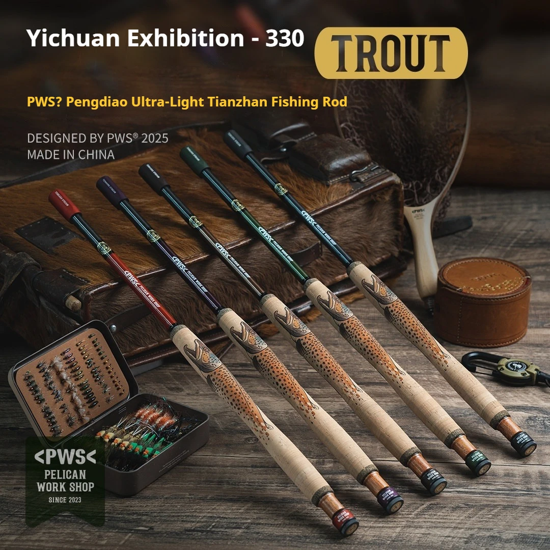 Trout Tenkara Stream Fishing Rod 3.3m, Ultralight 73g Short Section Ikawa-Zen 330 Portable Freshwater Rod
Trout Tenkara Stream Fishing Rod 3.3m, Ultralight 73g Short Section Ikawa-Zen 330 Portable Freshwater Rod