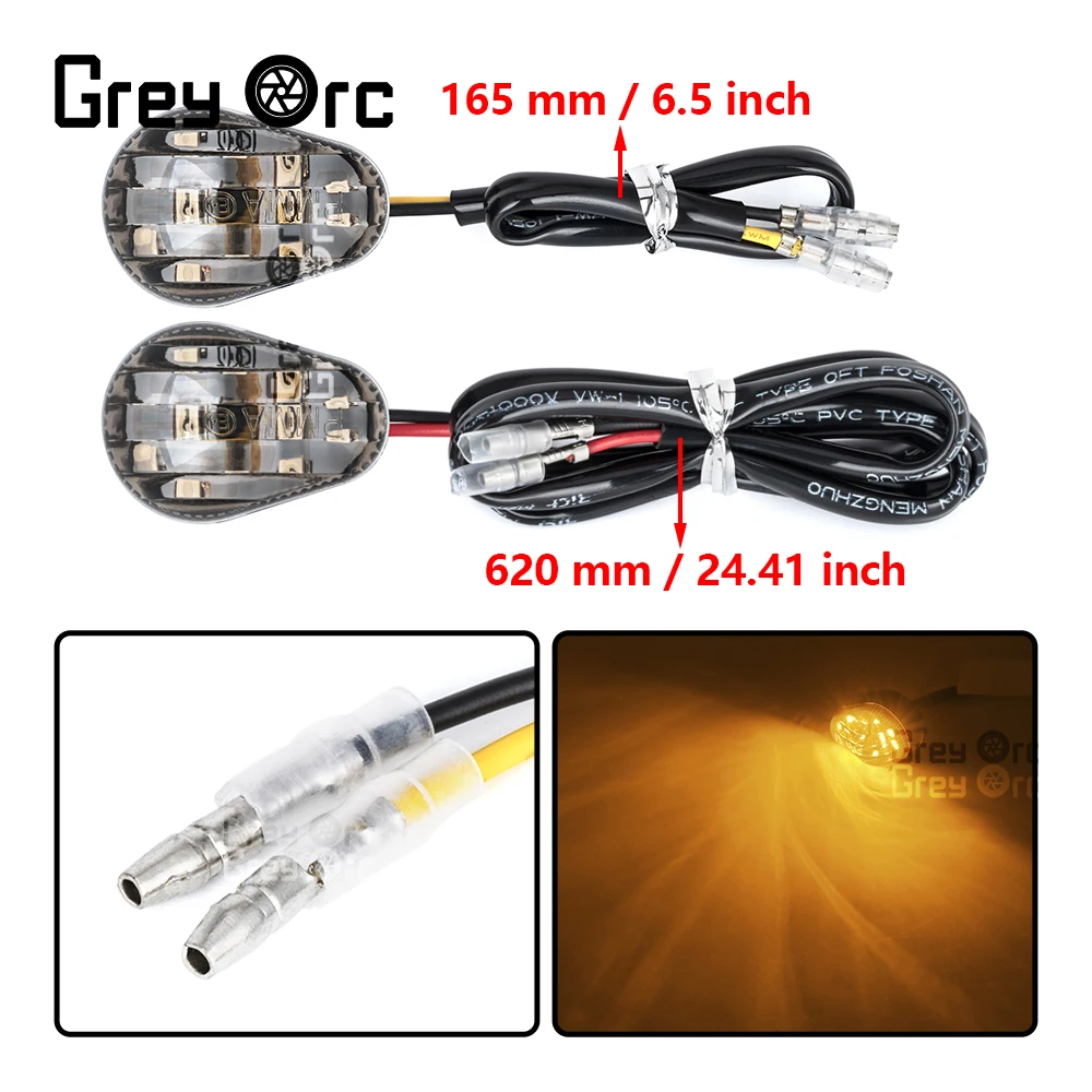 For Yamaha MT125 MT01 MT03 MT25 MT 125 01 03 25 Motorcycle 2Pcs LED Turn Signal Light 2 Wires Indicator Amber Flasher Lamp
For Yamaha MT125 MT01 MT03 MT25 MT 125 01 03 25 Motorcycle 2Pcs LED Turn Signal Light 2 Wires Indicator Amber Flasher Lamp