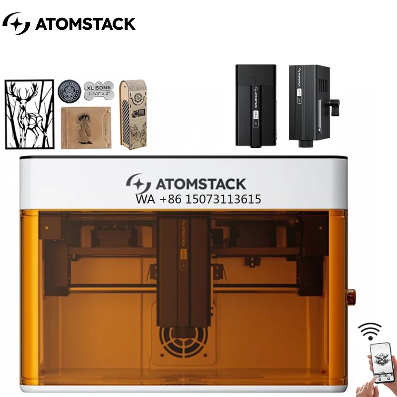 Atomstack P1 5W Diode 1.2W Infrared Dual Laser Mini Wifi for Home Customized Processing Logo Dog Tag DIY Laser Engraving Machine 
Atomstack P1 5W Diode 1.2W Infrared Dual Laser Mini Wifi for Home Customized Processing Logo Dog Tag DIY Laser Engraving Machine