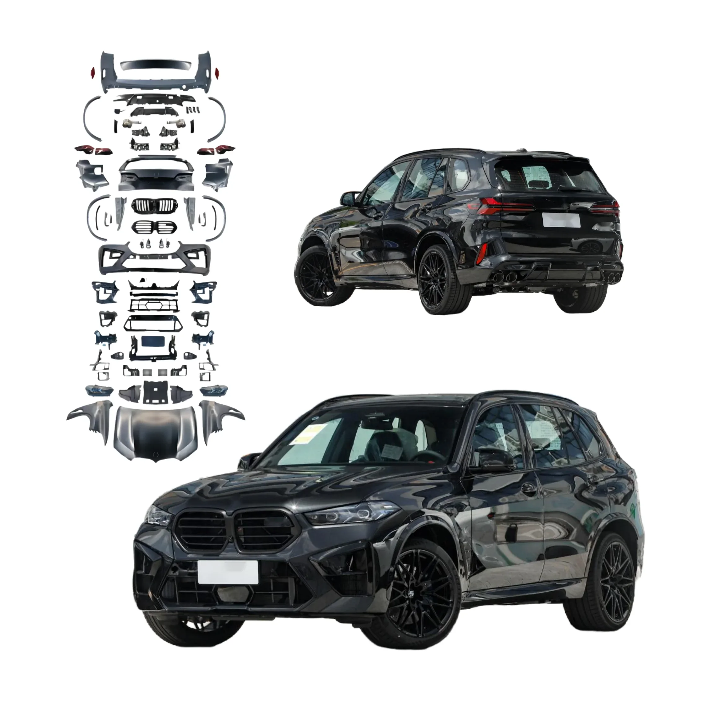 Factory New Arrival for BMW X5 E70 2006-2013 Upgrade to 2024 Latest Style F95 X5M Bodykit Sport Car bumper Headlight Hood Fender
Factory New Arrival for BMW X5 E70 2006-2013 Upgrade to 2024 Latest Style F95 X5M Bodykit Sport Car bumper Headlight Hood Fender