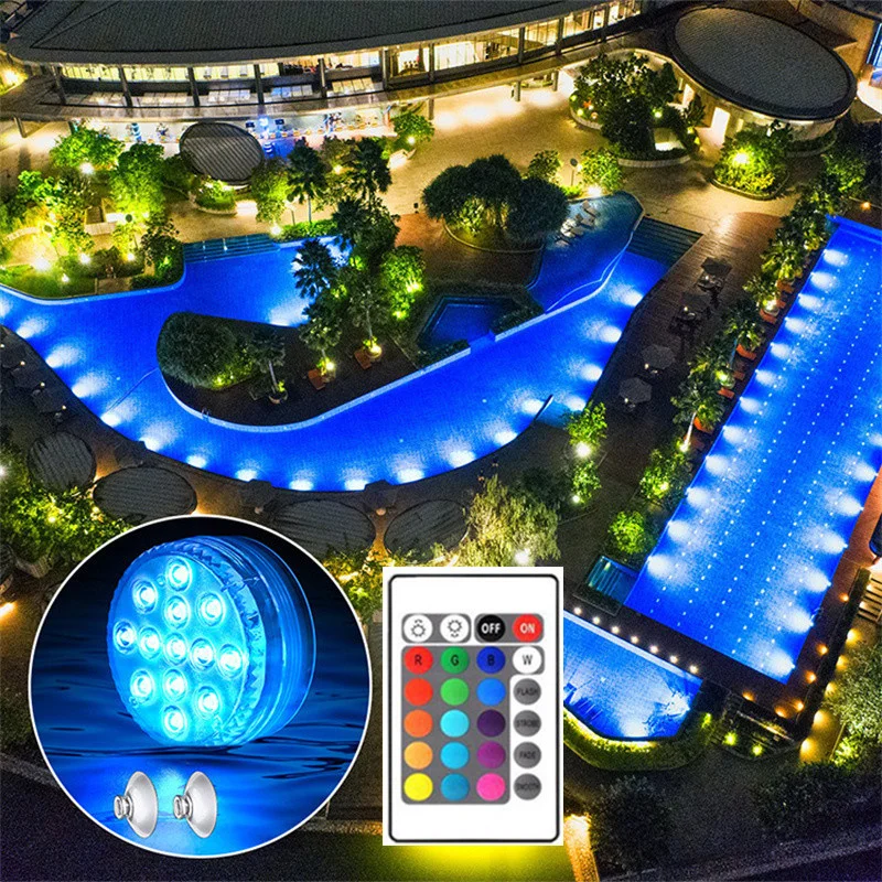 Underwater Lights RGB 13 LED Submersible Lights Pool Lights Aquarium Lamps for Fountain Pond Pool Vase Fish Tank Wedding Decor
Underwater Lights RGB 13 LED Submersible Lights Pool Lights Aquarium Lamps for Fountain Pond Pool Vase Fish Tank Wedding Decor