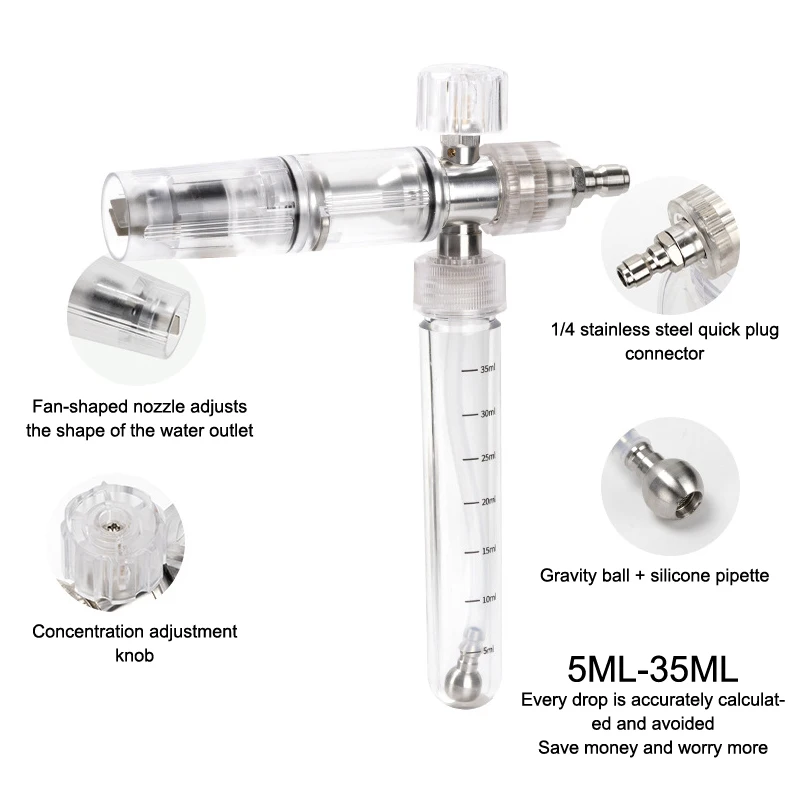 Пистолет для пены для мойки высокого давления, 35 мл, регулируемый распылитель для мыла с быстроразъемным разъемом 1/4 дюйма для чистки автомобиля, внедорожника
Пистолет для пены для мойки высокого давления, 35 мл, регулируемый распылитель для мыла с быстроразъемным разъемом 1/4 дюйма для чистки автомобиля, внедорожника