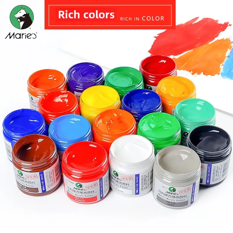 Maries Canned Acrylic Paint 500ml Wall Painting Hand-painted DIY Kindergarten Student Painting Waterproof Non-fading Supplies
Maries Canned Acrylic Paint 500ml Wall Painting Hand-painted DIY Kindergarten Student Painting Waterproof Non-fading Supplies