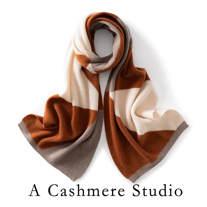 Women's High-Quality 100% Cashmere Scarf Korean Fashion Versatile Shawl Color Blocking Thick Warm Outer Layer Accessory
Women's High-Quality 100% Cashmere Scarf Korean Fashion Versatile Shawl Color Blocking Thick Warm Outer Layer Accessory