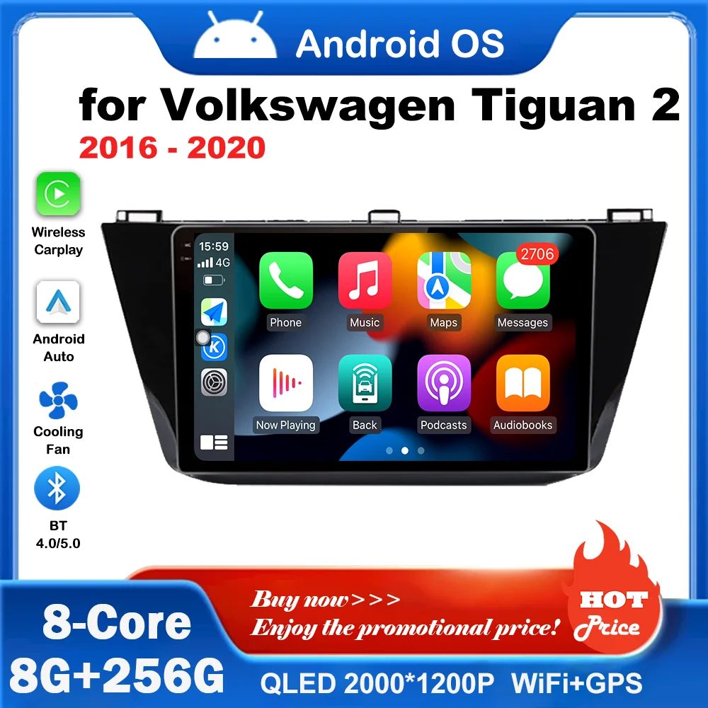 for Volkswagen Tiguan 2 2016 - 2020 Car Video Multimedia Player 10.1 inch GPS Navigation Android OS Carplay WiFi DSP Stereo 4G
for Volkswagen Tiguan 2 2016 - 2020 Car Video Multimedia Player 10.1 inch GPS Navigation Android OS Carplay WiFi DSP Stereo 4G