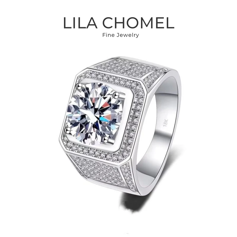 Engagement Men 18K White Gold Wedding Band 2/5CT Moissanite Diamond Boyfriend Birthday Gift PT950 Platinum Valentine's Day Rings
Engagement Men 18K White Gold Wedding Band 2/5CT Moissanite Diamond Boyfriend Birthday Gift PT950 Platinum Valentine's Day Rings