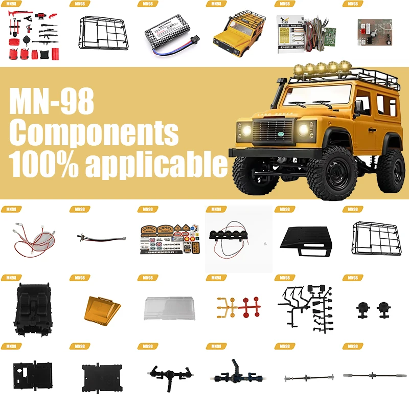 MN-Spare parts Applicable to mn99s mn98 mn99 Receiver, remote control, motor, front and rear axles, 1500NAH battery,Light line
MN-Spare parts Applicable to mn99s mn98 mn99 Receiver, remote control, motor, front and rear axles, 1500NAH battery,Light line