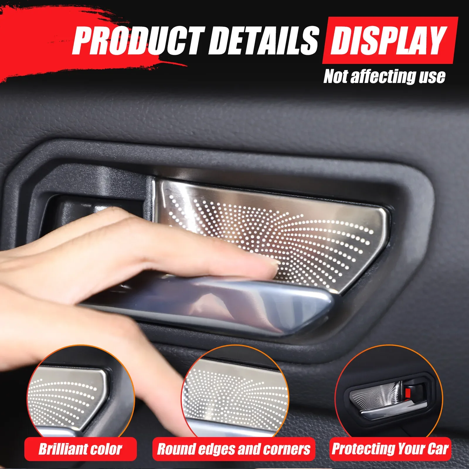 Steel Car Door Handle Inner Bowl Decoration Trim Interior Accessories For Toyota Land Cruiser LC250 2024 2025 Prado LC250
Steel Car Door Handle Inner Bowl Decoration Trim Interior Accessories For Toyota Land Cruiser LC250 2024 2025 Prado LC250