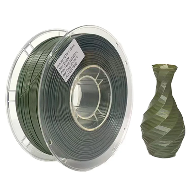 High Quality 1.75mm 1KG PETG Moulding Filament 3D Printer PLA 3D Printing Material Factory Wholesale Plastic Rods
High Quality 1.75mm 1KG PETG Moulding Filament 3D Printer PLA 3D Printing Material Factory Wholesale Plastic Rods