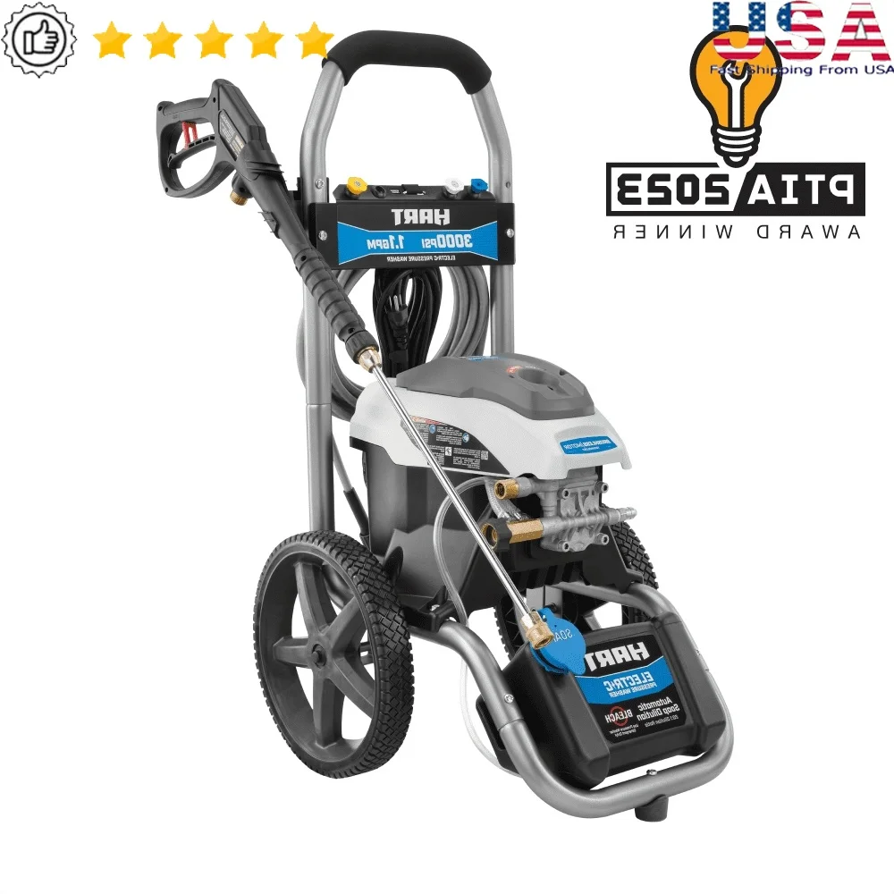 Электрическая мойка высокого давления 3000PSI, бесщеточный двигатель, 1,1 галлона в минуту, 25 футов, шланг, 3 насадки для быстрого подключения, встроенное хранилище, сверхмощная очистка
Электрическая мойка высокого давления 3000PSI, бесщеточный двигатель, 1,1 галлона в минуту, 25 футов, шланг, 3 насадки для быстрого подключения, встроенное хранилище, сверхмощная очистка