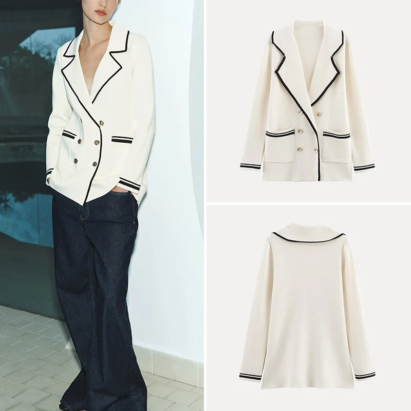 Ele вязаный длинный костюм-свек Jaet с двойными лацканами и отложным воротником, женский весенний костюм Faion Z Commute Sle из полиэстера
Ele вязаный длинный костюм-свек Jaet с двойными лацканами и отложным воротником, женский весенний костюм Faion Z Commute Sle из полиэстера