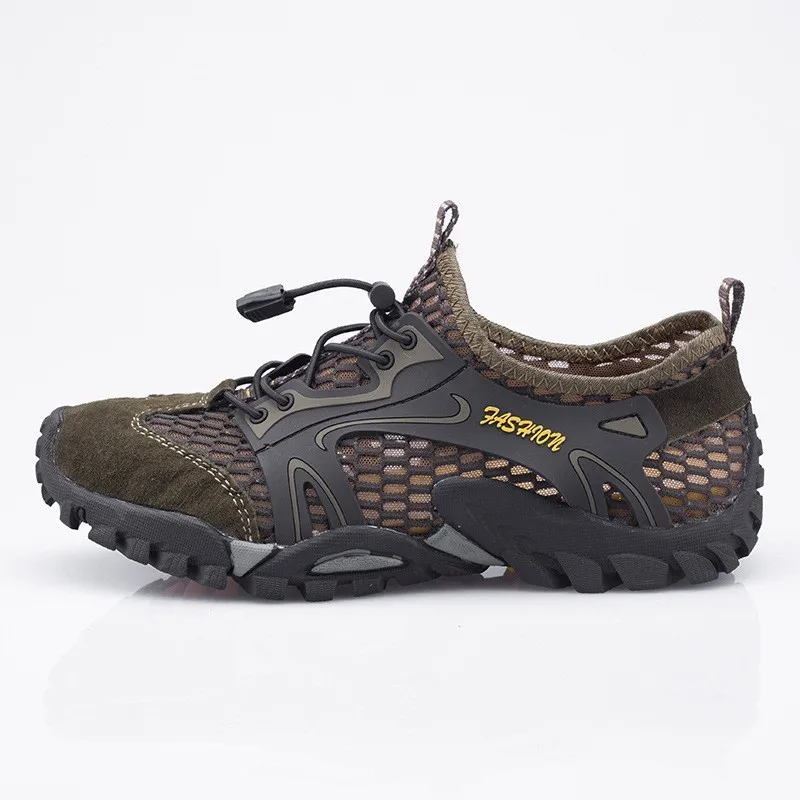 Summer Men's Sandals Water Shoes Korean Style Trendy Hiking Men Shoes, Breathable Mesh Lightweight Outdoor Casual Men's Shoes
Summer Men's Sandals Water Shoes Korean Style Trendy Hiking Men Shoes, Breathable Mesh Lightweight Outdoor Casual Men's Shoes